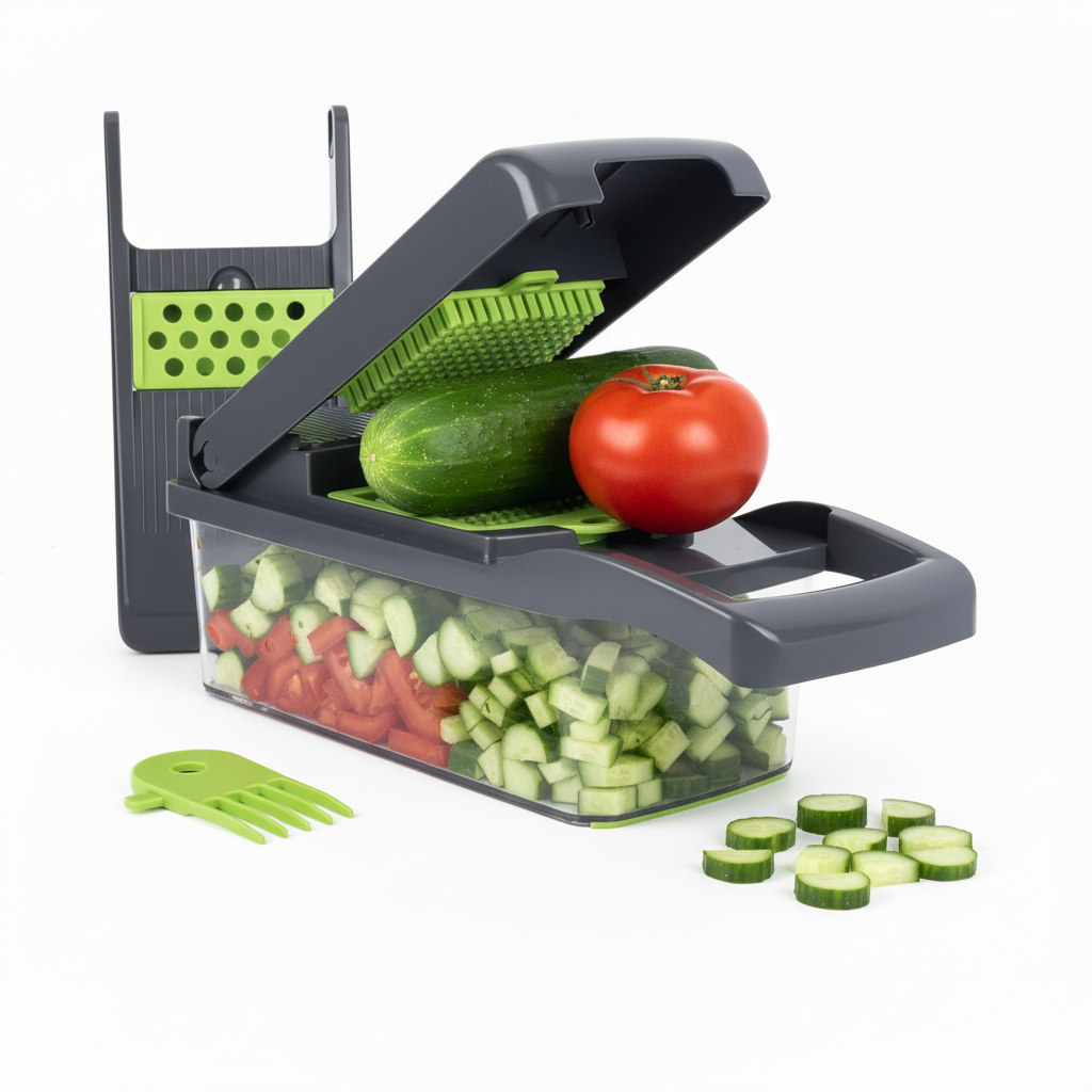 PrepHaus ChopMate™ – Vegetable Chopper | Easy Veggie Slicer & Food Dicer for Fast Meal Prep