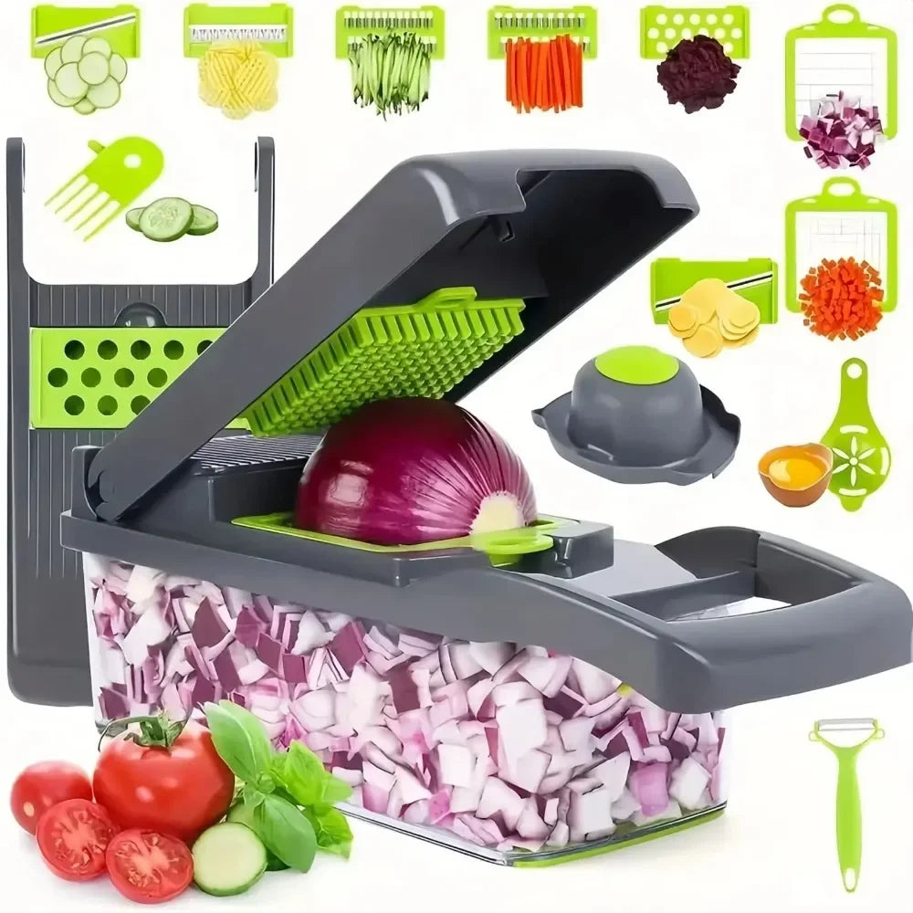 PrepHaus ChopMate™ – Vegetable Chopper | Easy Veggie Slicer & Food Dicer for Fast Meal Prep