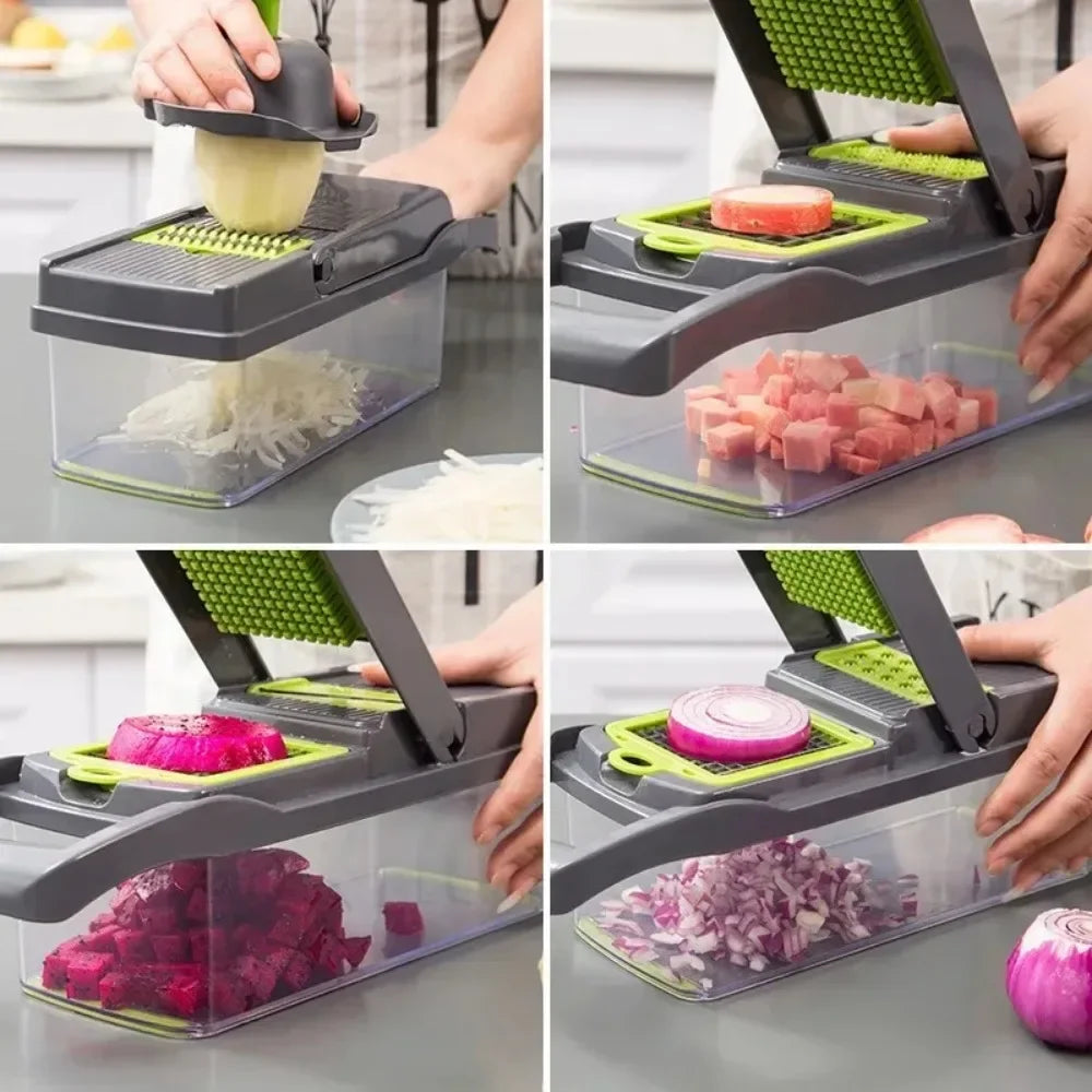 PrepHaus ChopMate™ – Vegetable Chopper | Easy Veggie Slicer & Food Dicer for Fast Meal Prep