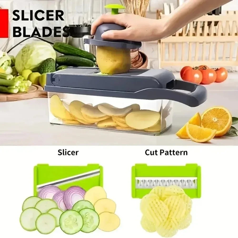 PrepHaus ChopMate™ – Vegetable Chopper | Easy Veggie Slicer & Food Dicer for Fast Meal Prep