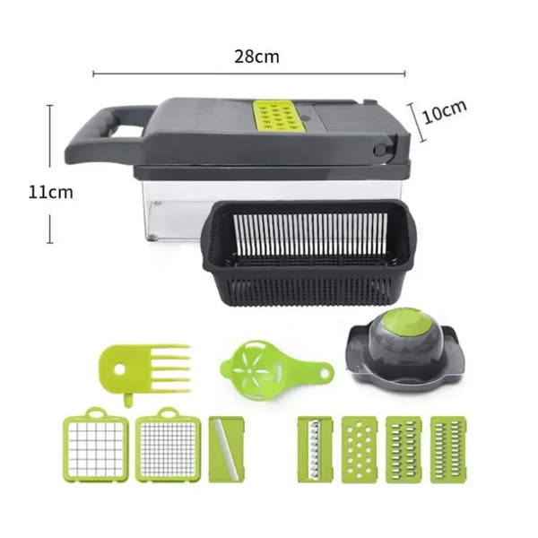 PrepHaus ChopMate™ – Vegetable Chopper | Easy Veggie Slicer & Food Dicer for Fast Meal Prep