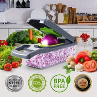 PrepHaus ChopMate™ – Vegetable Chopper | Easy Veggie Slicer & Food Dicer for Fast Meal Prep