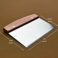 PrepHaus Dough Bench Scraper & Cutter – Perfect for Baking & Food Prep