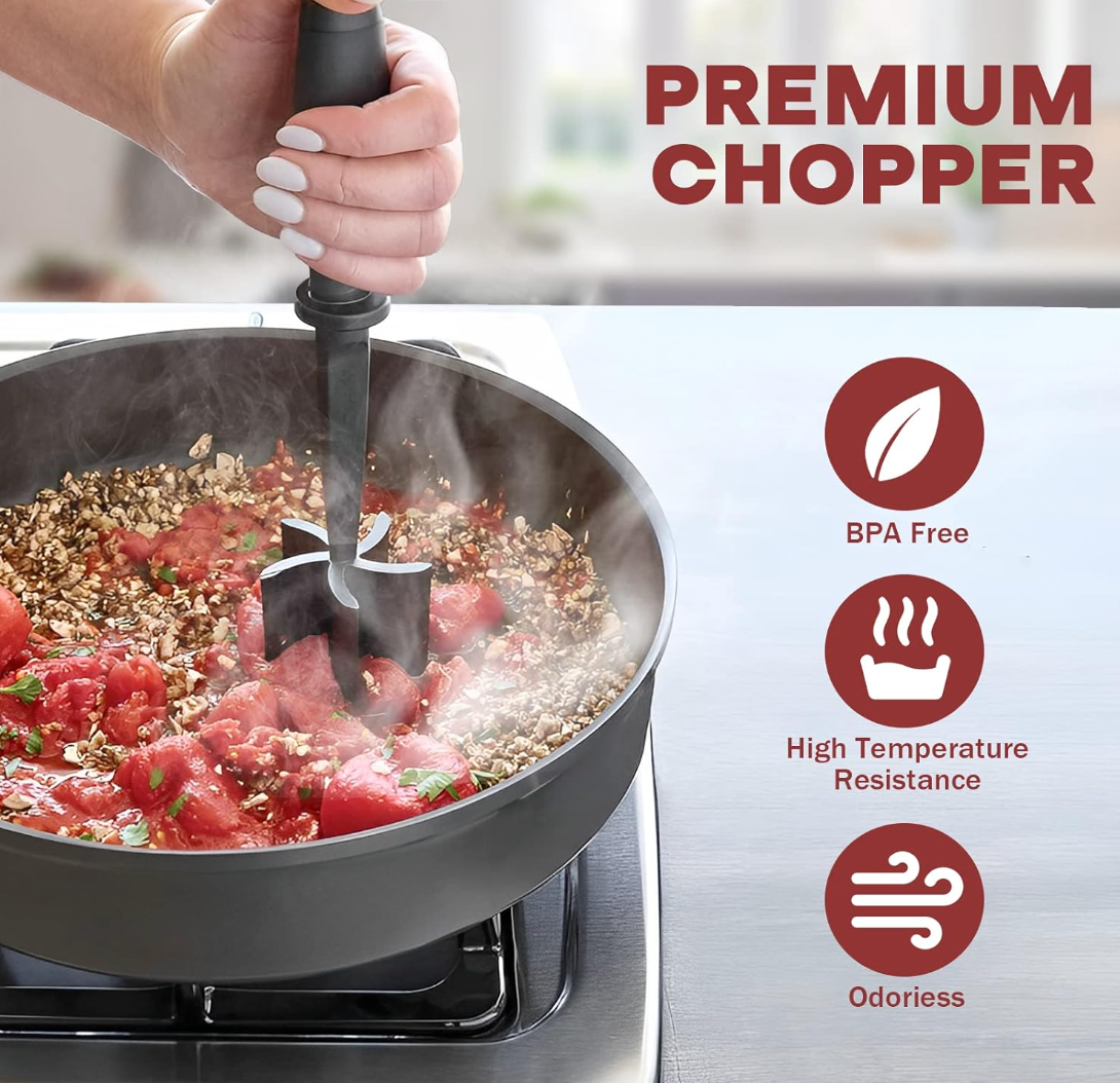 PrepHaus Meat Smasher – Evenly Cook & Tenderize Like a Chef